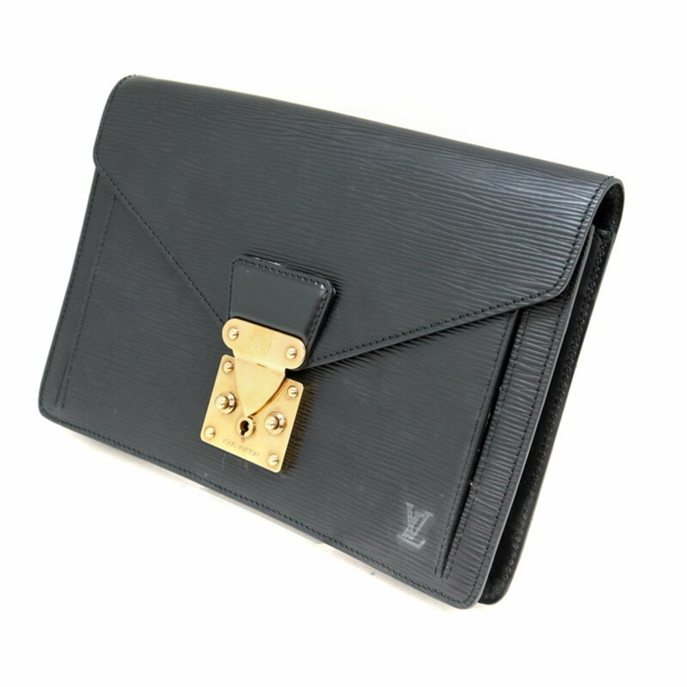 Louis Vuitton Dragonne Shoulder Bag Epi Leather Noir Black
